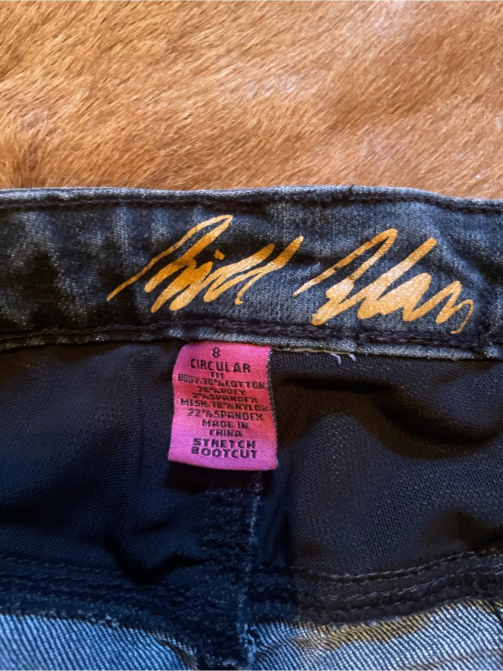 Bill Blass Womens 8 Bootcut Stretch Jeans - Picture 3 of 4